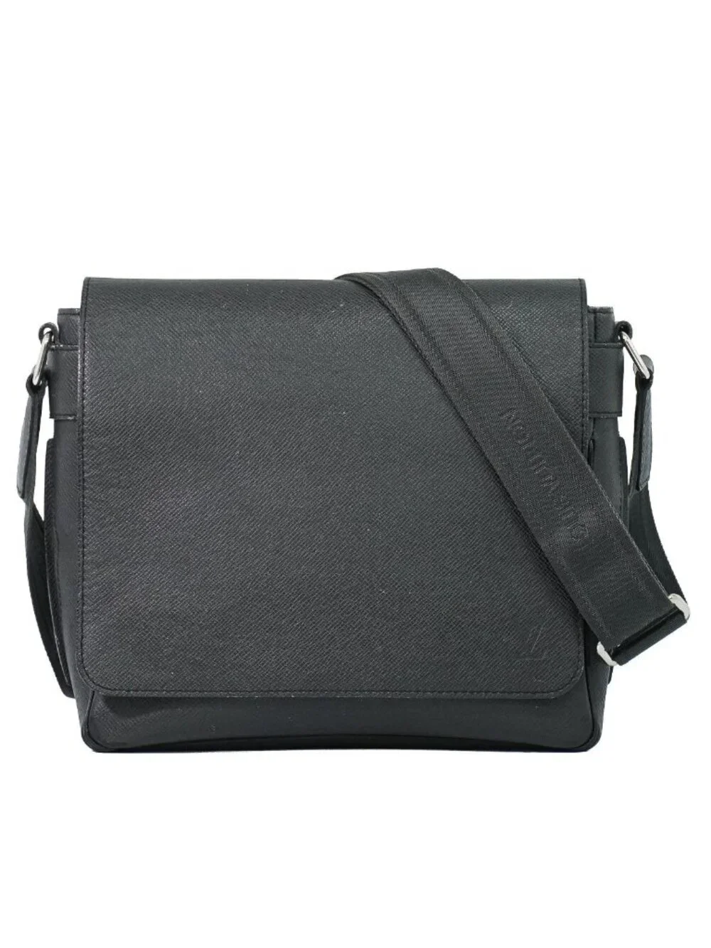 Louis Vuitton LV PM Taiga Leather Shoulder Bag Ardoise Black Second